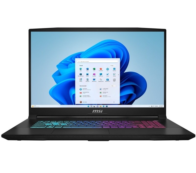 Notebook MSI Katana 17 HX B14WEK-267CZ i7, čierna farba.