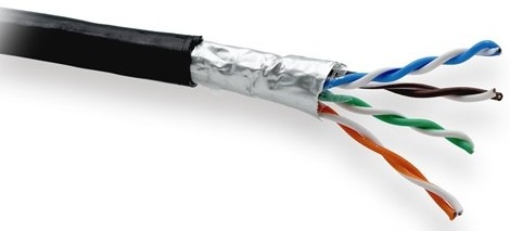 Celomedený kábel Lynx FTP Cat5e pre dátové a LAN siete