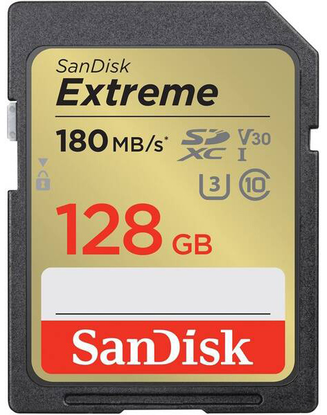 Pamäťová karta SANDISK SDXC Extreme 128GB UHS-I U3 (180R/90W)