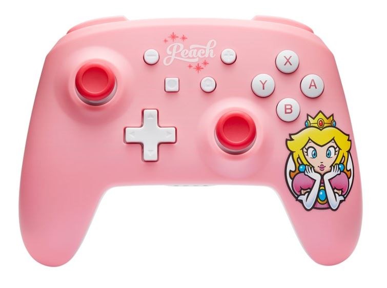 Gamepad PowerA Wireless Controller na Nintendo Switch - Super Mario - Princess Peach ružový PowerA Wireless pre Nintendo Switch - Princess Peach (NSGP0289-01)