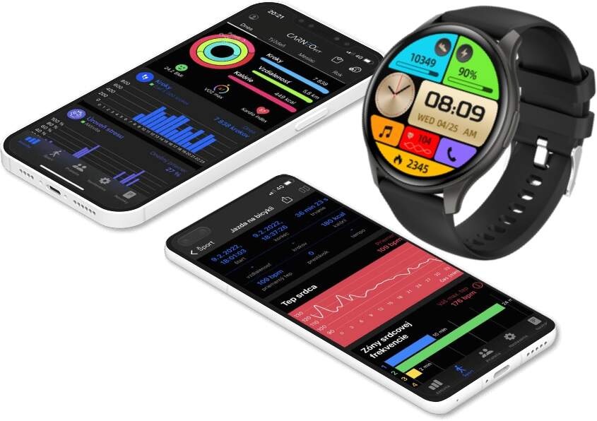 Inteligentné hodinky Carneo Gear+ Essential 2nd gen strieborné
