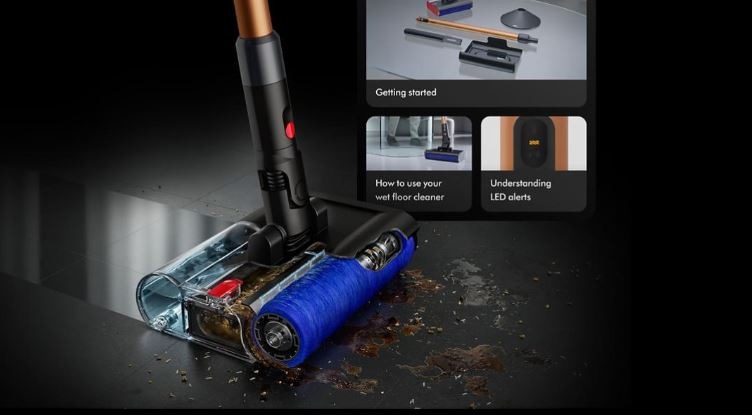 Čistič tvrdých podláh Dyson PencilWash čierna/bronzová