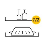 Umývačka riadu Whirlpool W8I HT58 T MaxiSpace Polovičná náplň