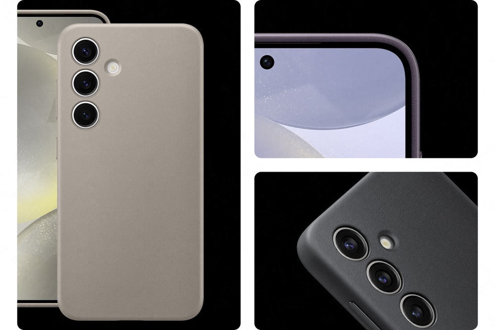 Kryt na mobil Samsung Vegan Leather na Galaxy S24 béžový Kryt na mobil Samsung Vegan Leather na Galaxy S24 béžový