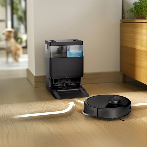 Robotický vysávač iRobot Roomba Plus 405 Combo + AutoWash dock (Black) čierny