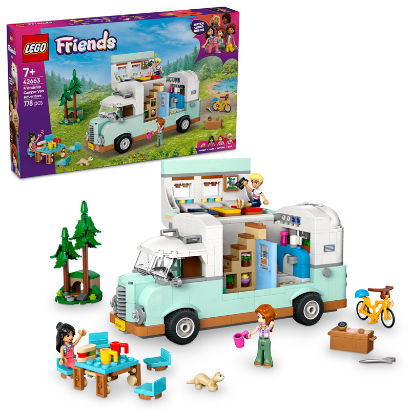 Stavebnica LEGO® Friends 42663 Dobrodružstvo s karavanom priateľstva