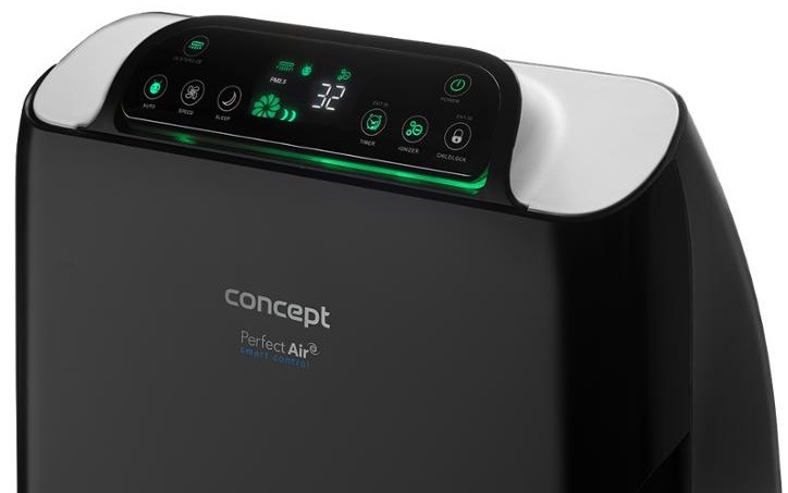 Čistička vzduchu Concept Perfect Air CA2000 čierna/strieborná Čistička vzduchu Concept Perfect Air CA2000 čierna/strieborná