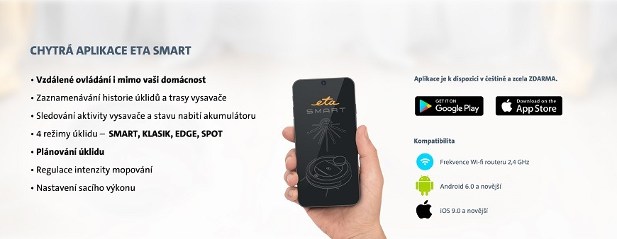 Robotický vysávač ETA Aron 3512 90000 biely Robotický vysávač ETA Aron 3512 90000 biely