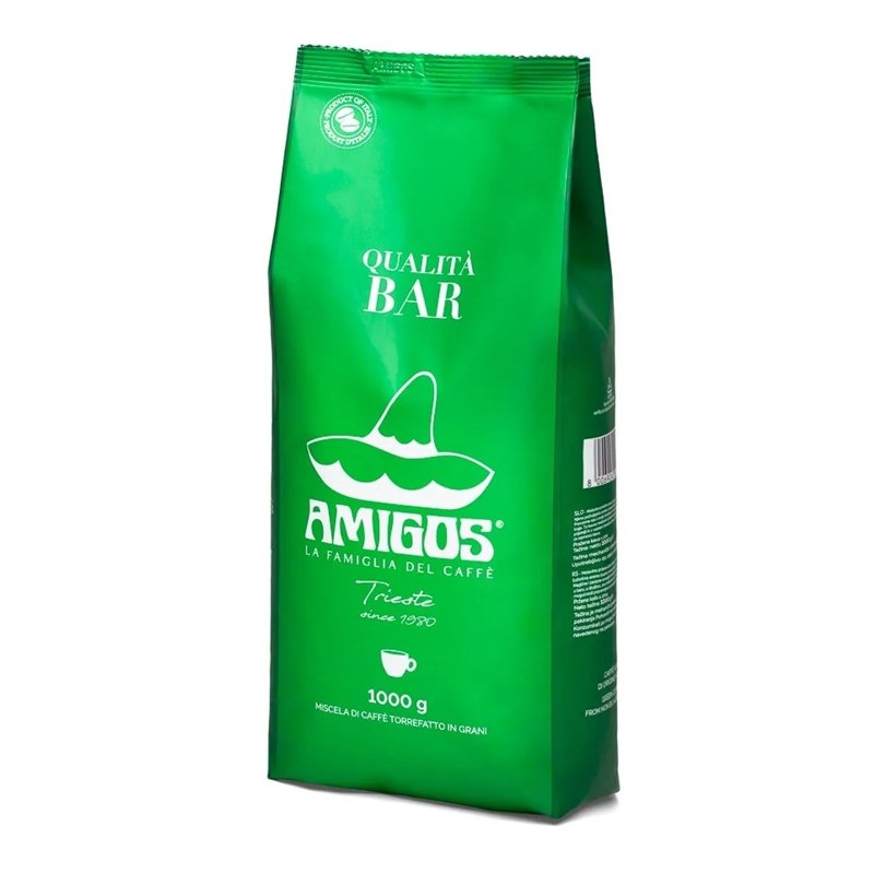 Káva zrnková Amigos Caffe Qualitá Verde Bar 1 kg