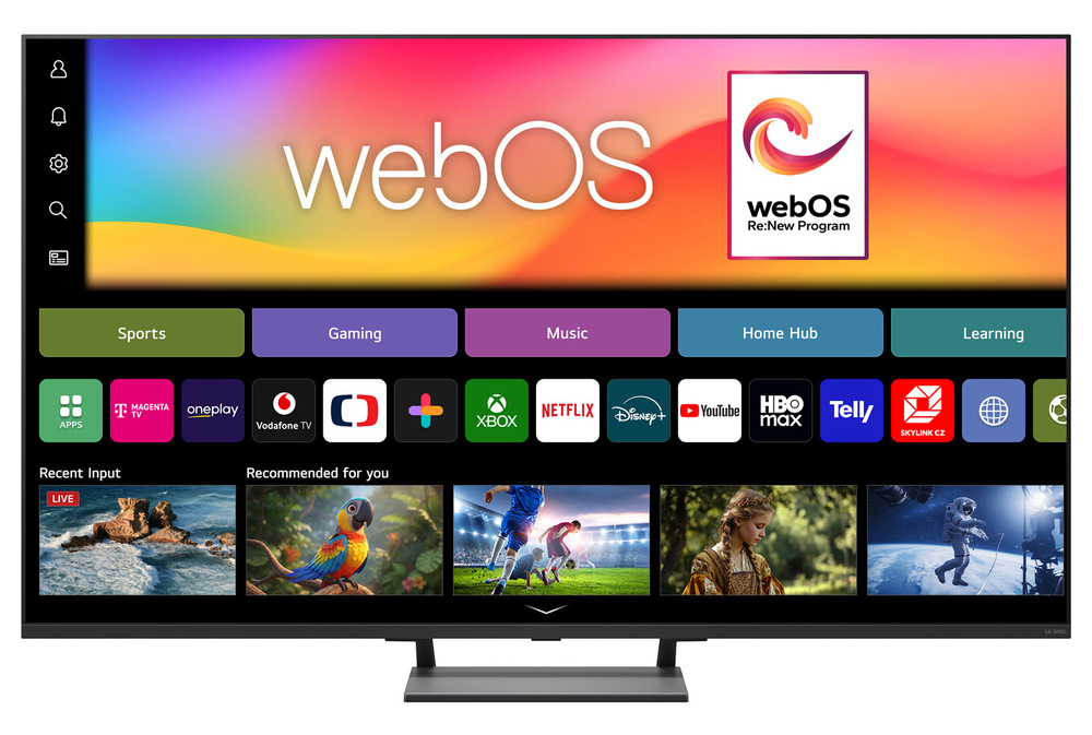 Televízor LG 55QNED93B6A webOS s AI a Re:New prináša chytré funkcie, streamy aj ovládanie domácnosti na jednom mieste.