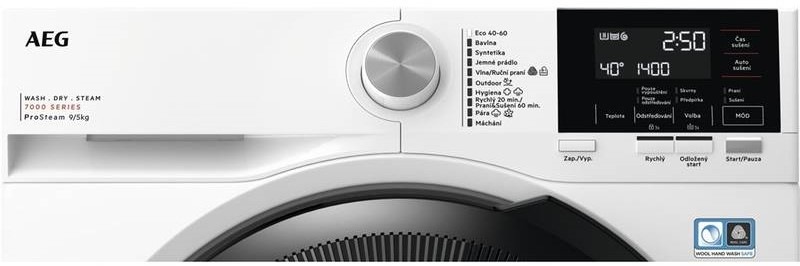 Práčka so sušičkou AEG ProSteam® 7000 LWR71944BC biela Práčka so sušičkou AEG ProSteam® 7000 LWR71944BC biela