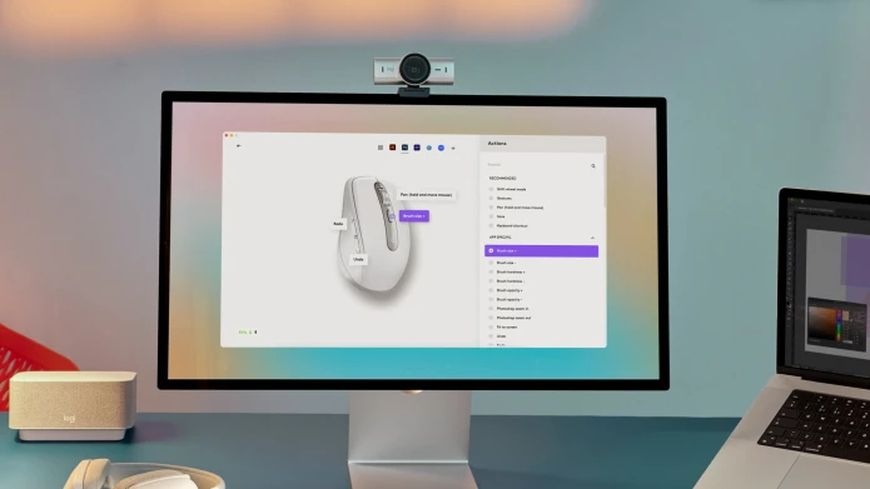 Myš Logitech MX Anywhere 3S pro MacBook sivá Myš Logitech MX Anywhere 3S pro MacBook sivá