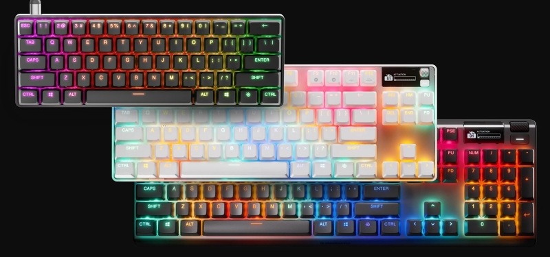 Klávesnica SteelSeries Apex Pro TKL Gen 3 US biela