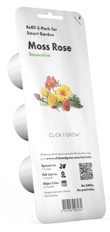 Semienka Click and Grow s rýchlym cyklom pestovania, 3 ks sadeníc