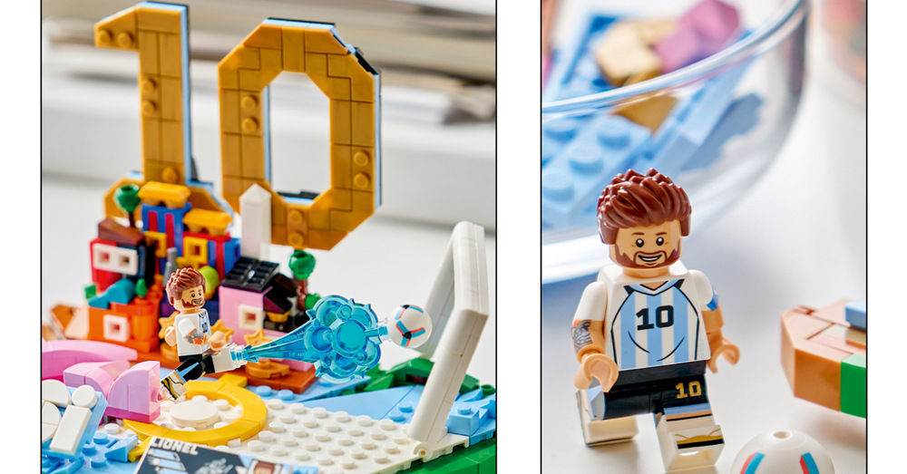 Stavebnica LEGO® Editions 43011 Lionel Messi – Hvězdné momenty fotbalu Stavanie postupne odhalí scénu inšpirovanú životom a kariérou Lionela Messiho s ikonickým číslom 10.