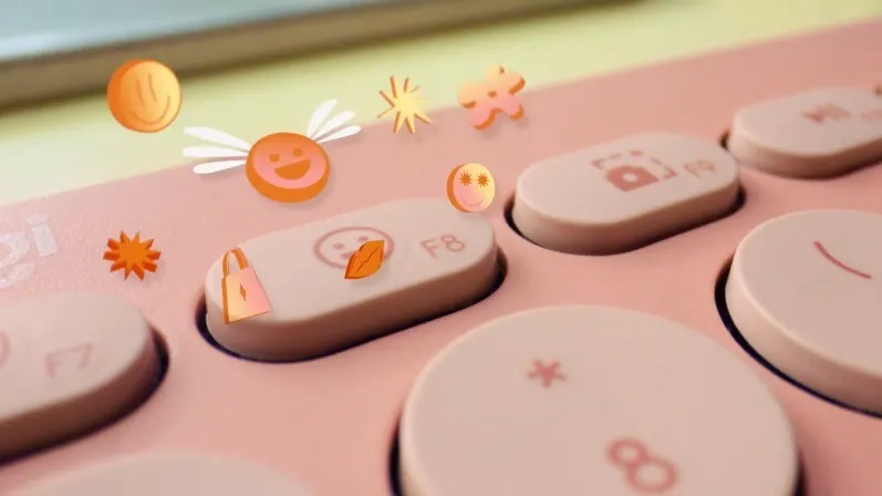 Klávesnica s myšou Logitech Pebble 2 Combo, US INT'L ružová Klávesnica s myšou Logitech Pebble 2 Combo, US INT'L ružová