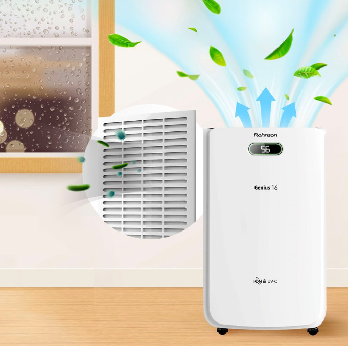 Odvlhčovač vzduchu Rohnson R-95016 Genius 16 & Ion UV-C