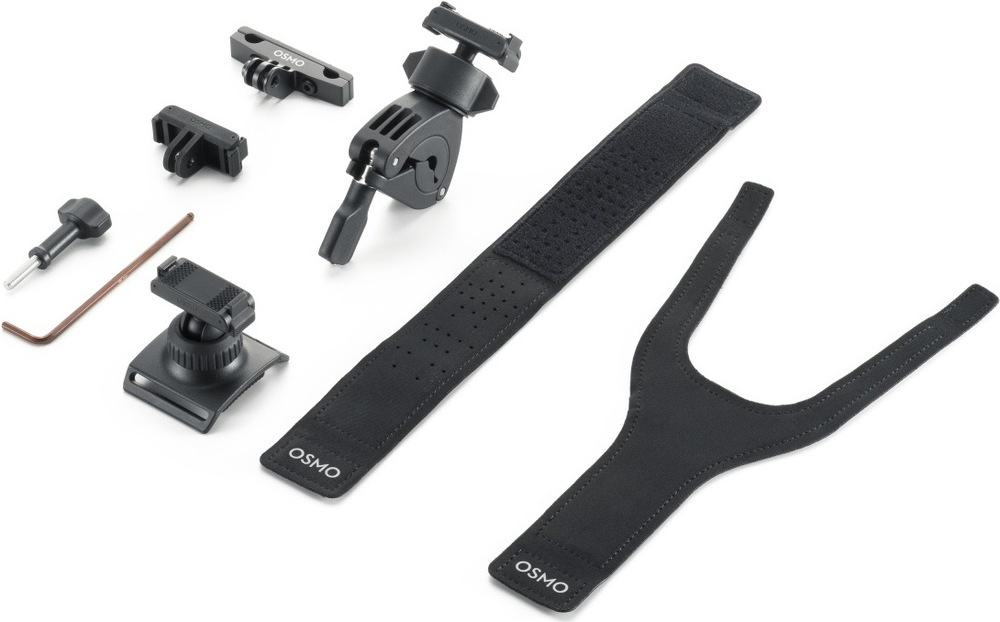 Sada držiakov DJI Osmo Road Cycling Accessory Kit (Dual-Direction Quick-Release) čierna Súprava držiakov na bicykel pre akčné kamery vrátane poistnej skrutky (vľavo)