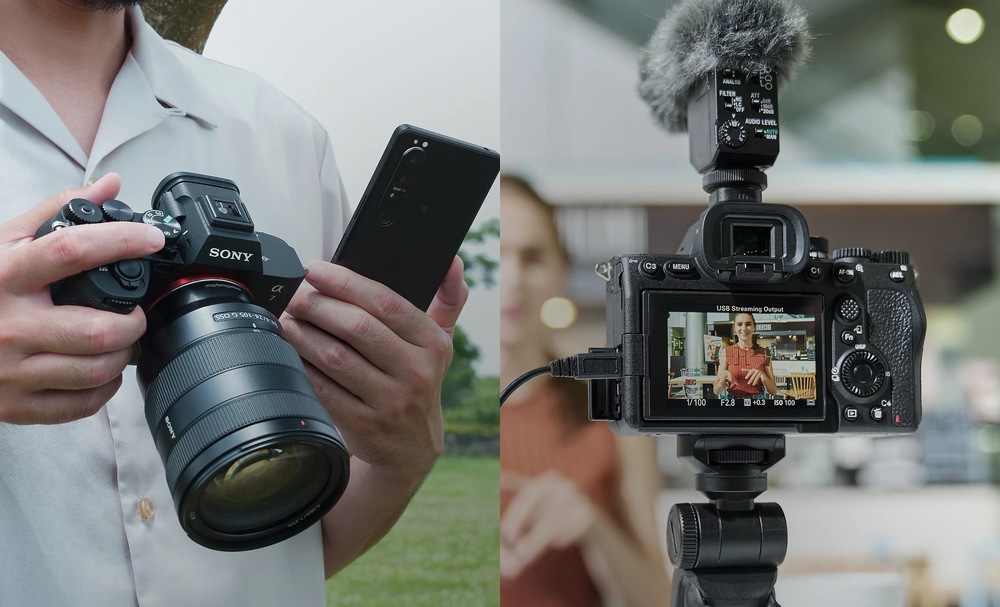 Sony Alpha A7 IV s bezdrôtovým pripojením k smartfónu je vhodný aj na streamovanie videí