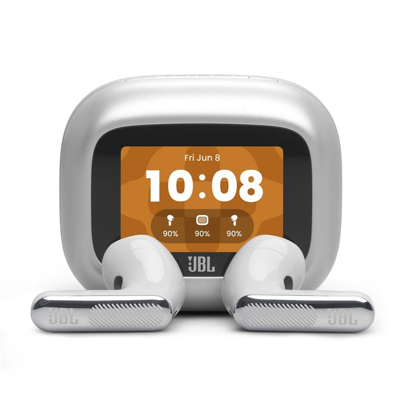 TWS slúchadlá JBL Live Flex4 Black, strieborná farba