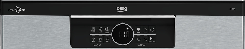 Umývačka riadu Beko BDFN26531X nerez, displej, ovládací panel