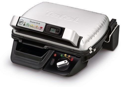 Gril Tefal SUPERGRILL TIMER GC451B12 čierny/chróm