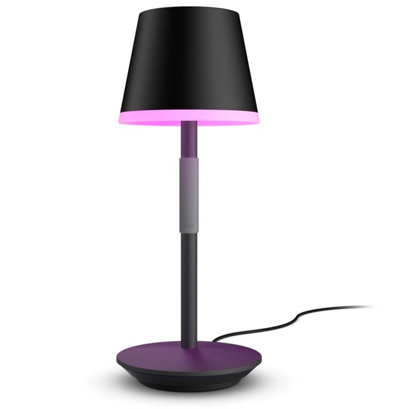 Stolná lampa Philips Hue Go čierna