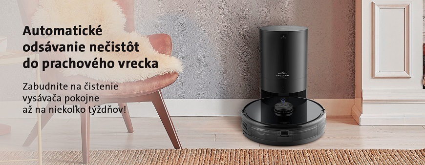 Robotický vysávač ETA Master 2 PRO 6229 90000 čierny Robotický vysávač ETA Master 2 PRO 6229 90000, zberná nádoba
