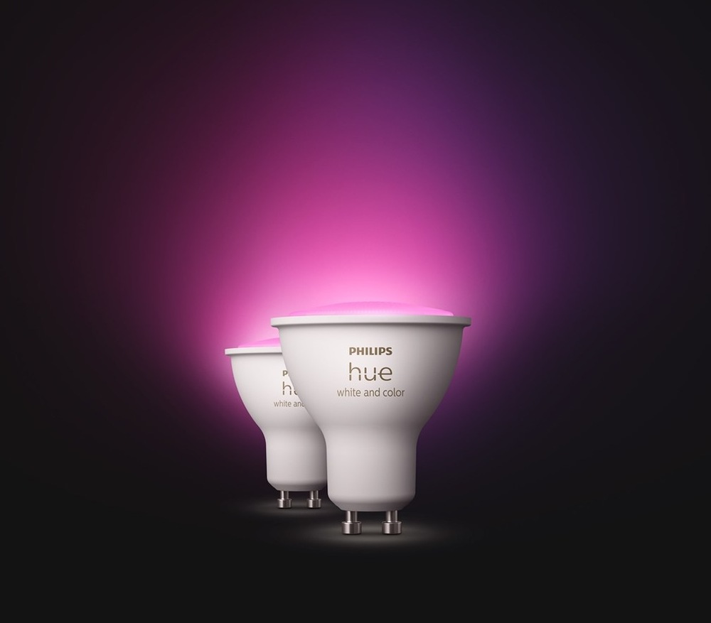 Štartovacia sada Philips Hue Bluetooth, GU10, 400 lm, White and Color Ambiance (3 ks) + Bridge + Switch Štartovacia sada Philips Hue Bluetooth, GU10, 400 lm, White and Color Ambiance (3 ks) + Bridge + Switch