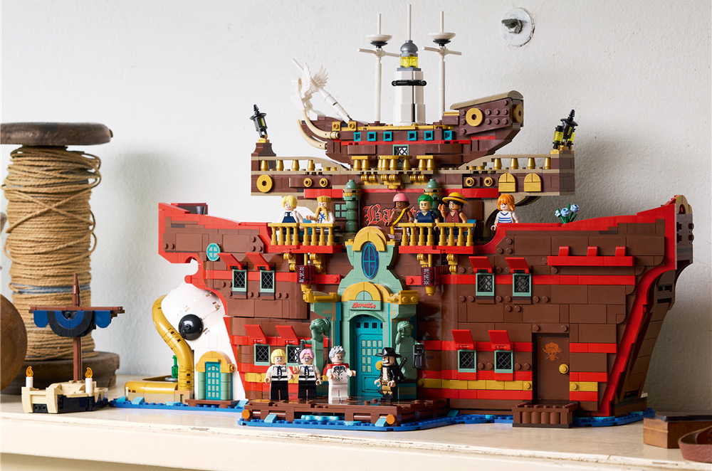 Prepracovaný model Baratie ponúka verný interiér aj atmosféru slávnej reštaurácie zo sveta ONE PIECE.