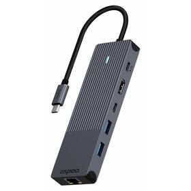 Dokovací stanice Rapoo 6-in-1 USB-C Multiport (UCM-2002) černá