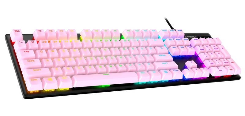Klávesy HyperX PBT Keycaps - (US) ružové Herné klávesy HyperX Keycaps Full Key Set, PBT (US)