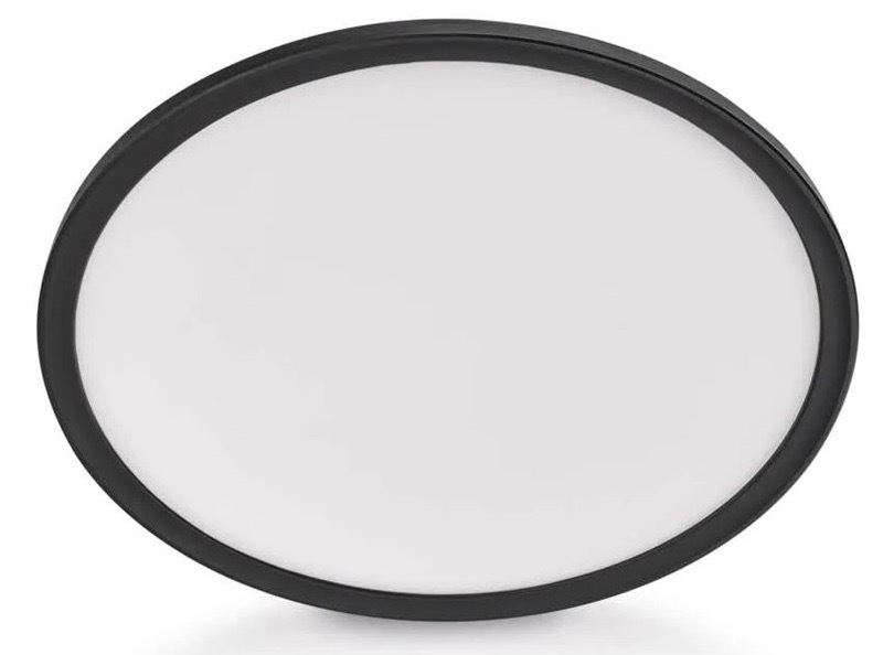 LED stropné svietidlo EMOS FLORI, kruh 30cm, 18W, 1800lm, neutrálna biela čierne
