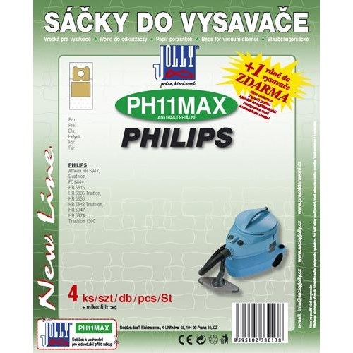 Vrecká Jolly do vysávača Philips, jednoduchá inštalácia