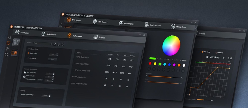 Gigabyte Control Center pre MB Gigabyte