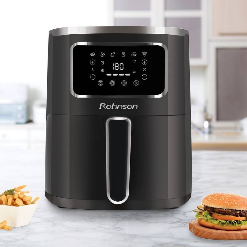 Fritéza teplovzdušná Rohnson R-2802, 5 l čierna