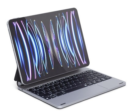 Puzdro s klávesnicou na tablet Epico na Apple iPad Pro 11 (2018/2020/2021/2022) (qwerty) sivé