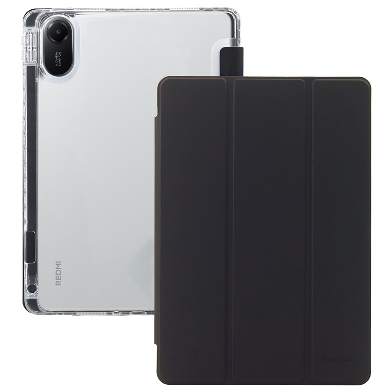 Puzdro na tablet flipové Mobile Origin Easy Tablet Case na Xiaomi Redmi Pad 2 - čierne/priehľadné
