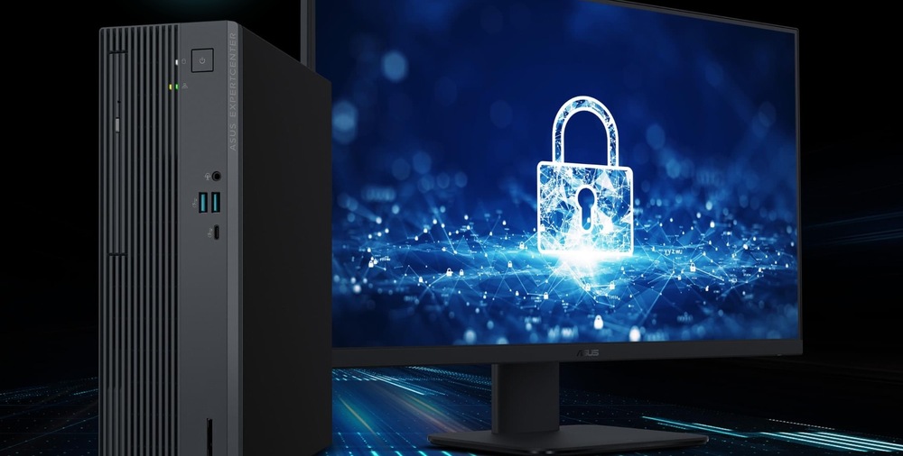 Stolný počítač Asus ExpertCenter P500 SFF čierny TPM 2.0 a Kensington slot ochránia vaše dáta aj samotné zariadenie pred zneužitím