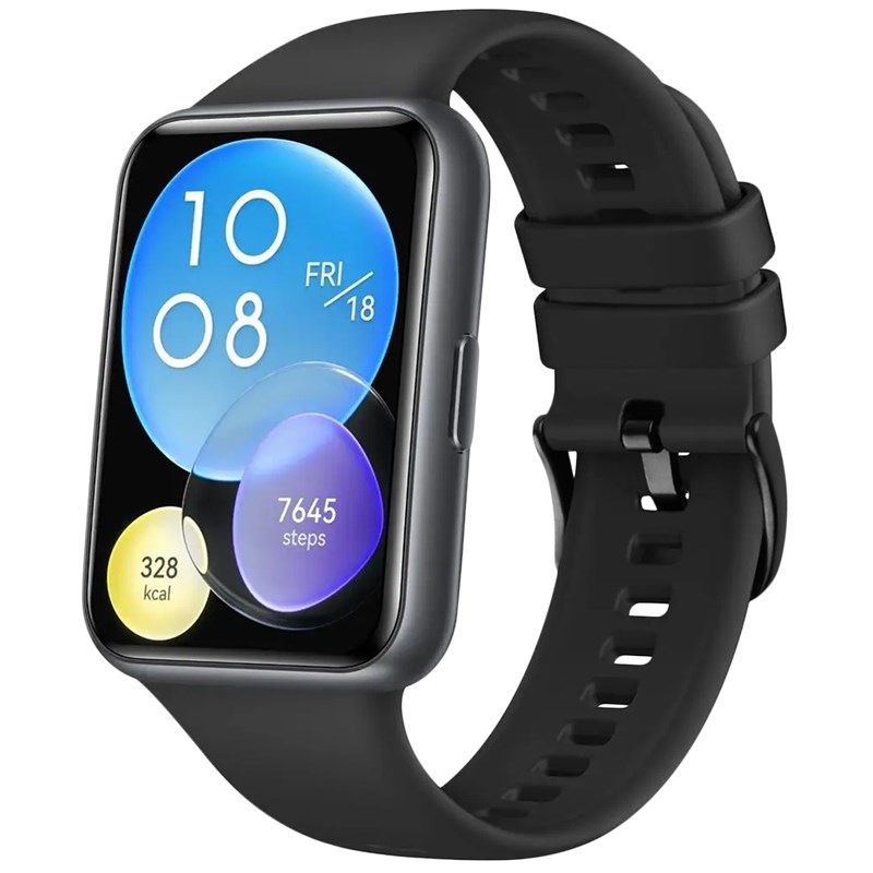 Remienok FIXED Silicone Strap na Huawei Watch FIT2 čierny