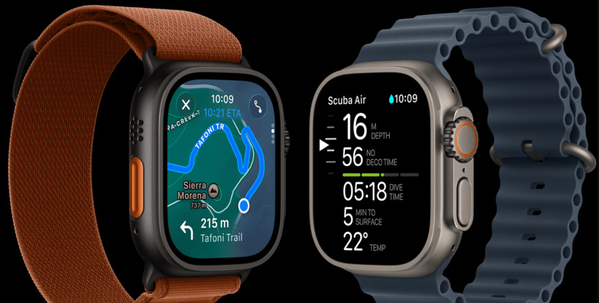 Inteligentné hodinky Apple Watch Ultra 3 GPS + Cellular 49mm čierny titán - čierny titánový milánsky ťah - S Inteligentné hodinky Apple Watch Ultra 3 GPS + Cellular 49mm čierny titán - čierny titánový milánsky ťah - S