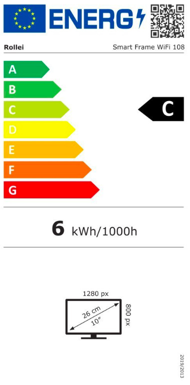Elektronický fotorámček Rollei Smart Frame WiFi 108 biely Fotorámik digitálny Rollei Smart Frame WiFi 108″ width=