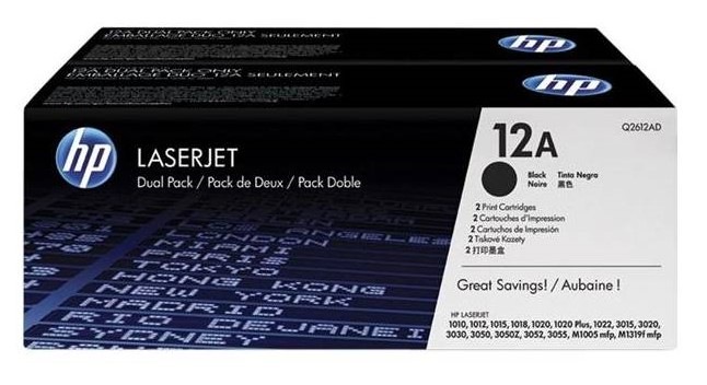 Toner HP 12A, 2x 2 000 strán čierny