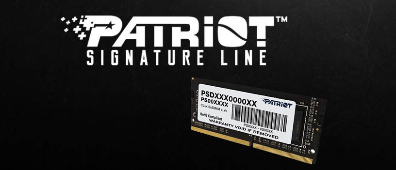 Pamäťový modul SODIMM Patriot Signature Line 8GB DDR4 2400MHz CL17 SO-DIMM Patriot Signature Line DDR4
