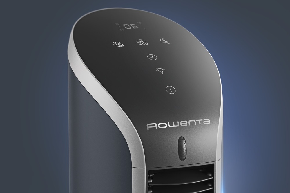 Ventilátor stĺpový Rowenta VU6220F0 Eole Compact New sivý „Rowenta