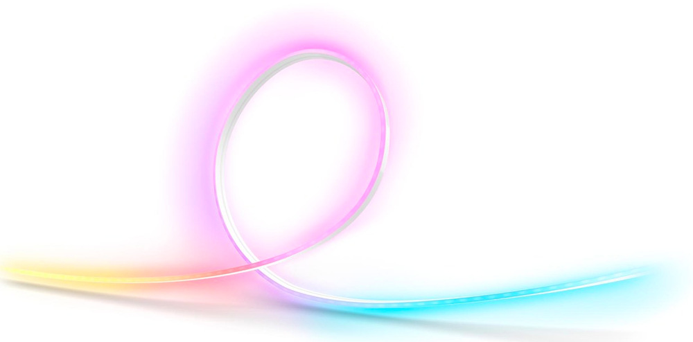 LED pásik Philips Hue Essential RGB, Neon, 5 m LED pásik osvetľujúci interiér pozdĺž steny vlnitým svetelným efektom