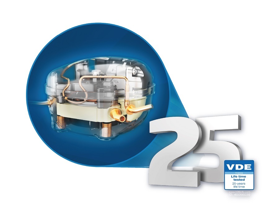 Chladnička kombinovaná Beko B5RCNA406HG, sivá, kompresory s certifikovanou životnosťou až 25 rokov