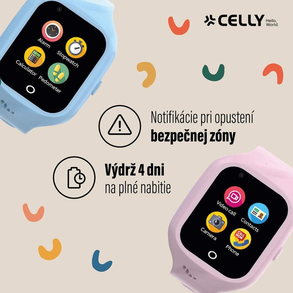 Inteligentné hodinky Celly Kidswatch 4G modré Inteligentné hodinky Celly Kidswatch 4G modré