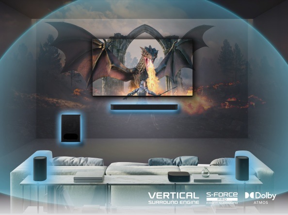 Soundbar Sony Bravia Theatre System 6 čierny Soundbar Sony HT-S60, zadné repro
