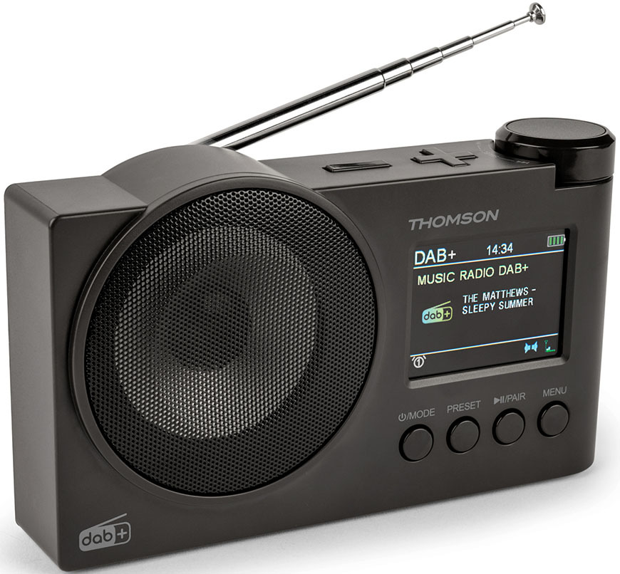 Rádioprijímač DAB+ Thomson RT400DABBTBK, čierny